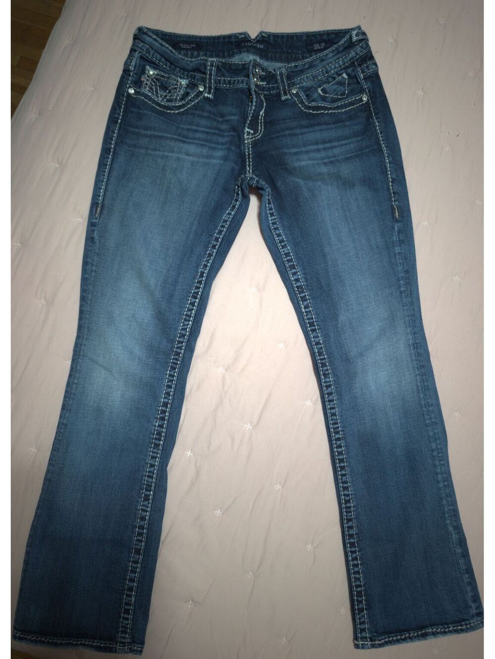Vigoss Women's Size 7/8 Length 31 Blue Denim Jeans